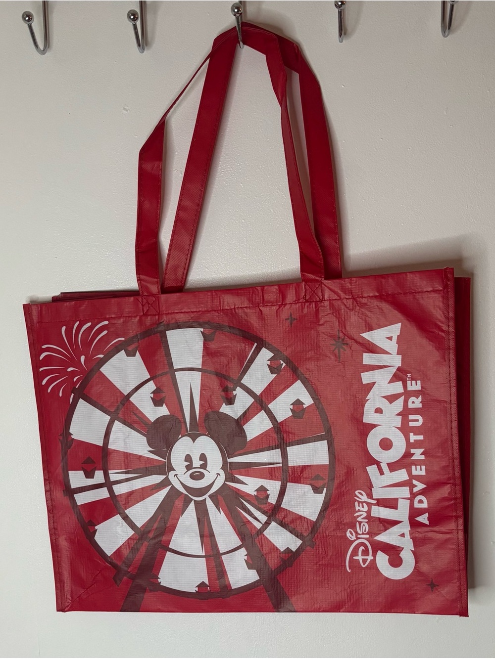 Disney California Adventure Red Mickey Ferris Wheel Tote